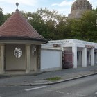 Die Blumenhalle am Fuß des Völkerschlachtdenkmals